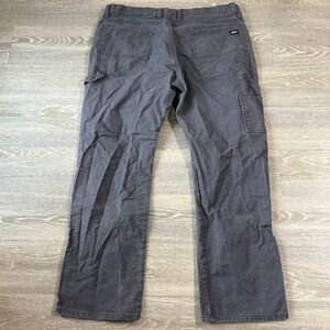 VTG Dickies Carpenter Pants Gray Size 37x32 Stretch Workwear Utility Skater‎ Y2K